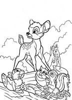 kolorowanki Bambi Disney malowanki do wydruku numer 33